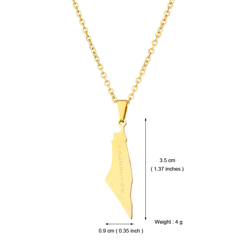 Stainless Steel Geometric Chain Pendant Necklace for Women Enamel Charm Jewelry