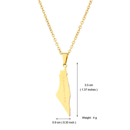 Stainless Steel Geometric Chain Pendant Necklace for Women Enamel Charm Jewelry