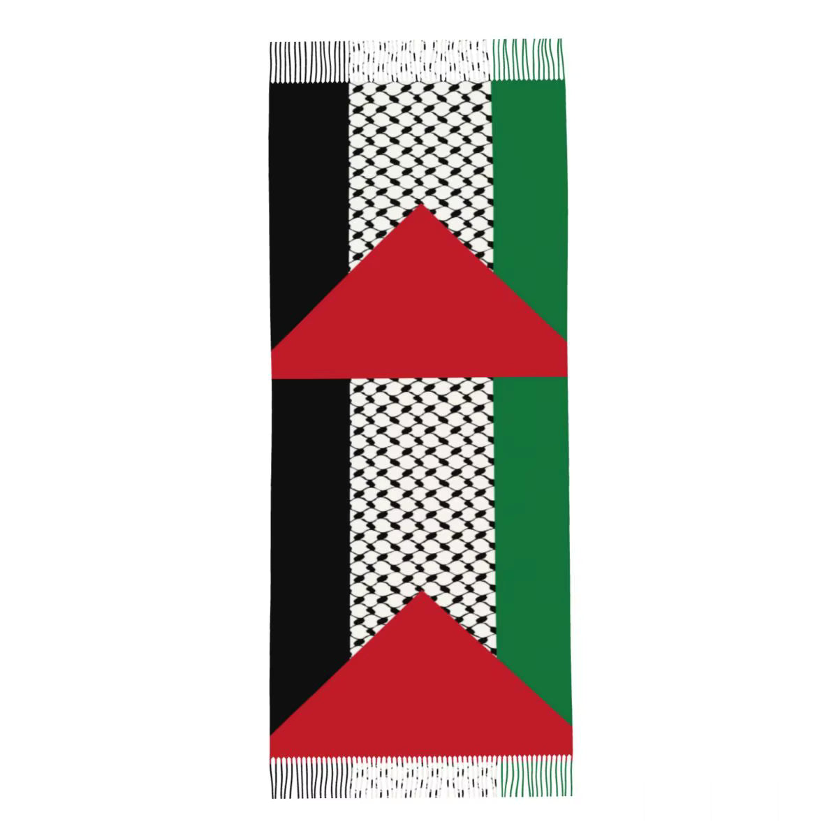 Palestine Flag Shawls Wrap for Womens Winter Long Soft Scarf Palestinian Hatta Kufiya Keffiyeh Pattern Neckerchief Shawl Scarves