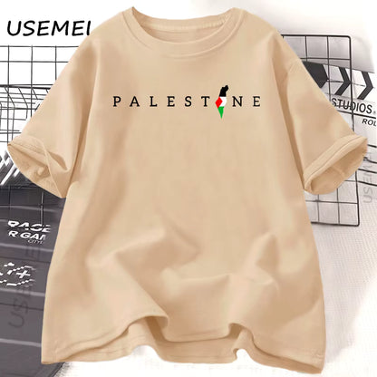 Palestine Flag T-Shirt | Arabic Minimal Design – 100% Cotton Unisex Tee