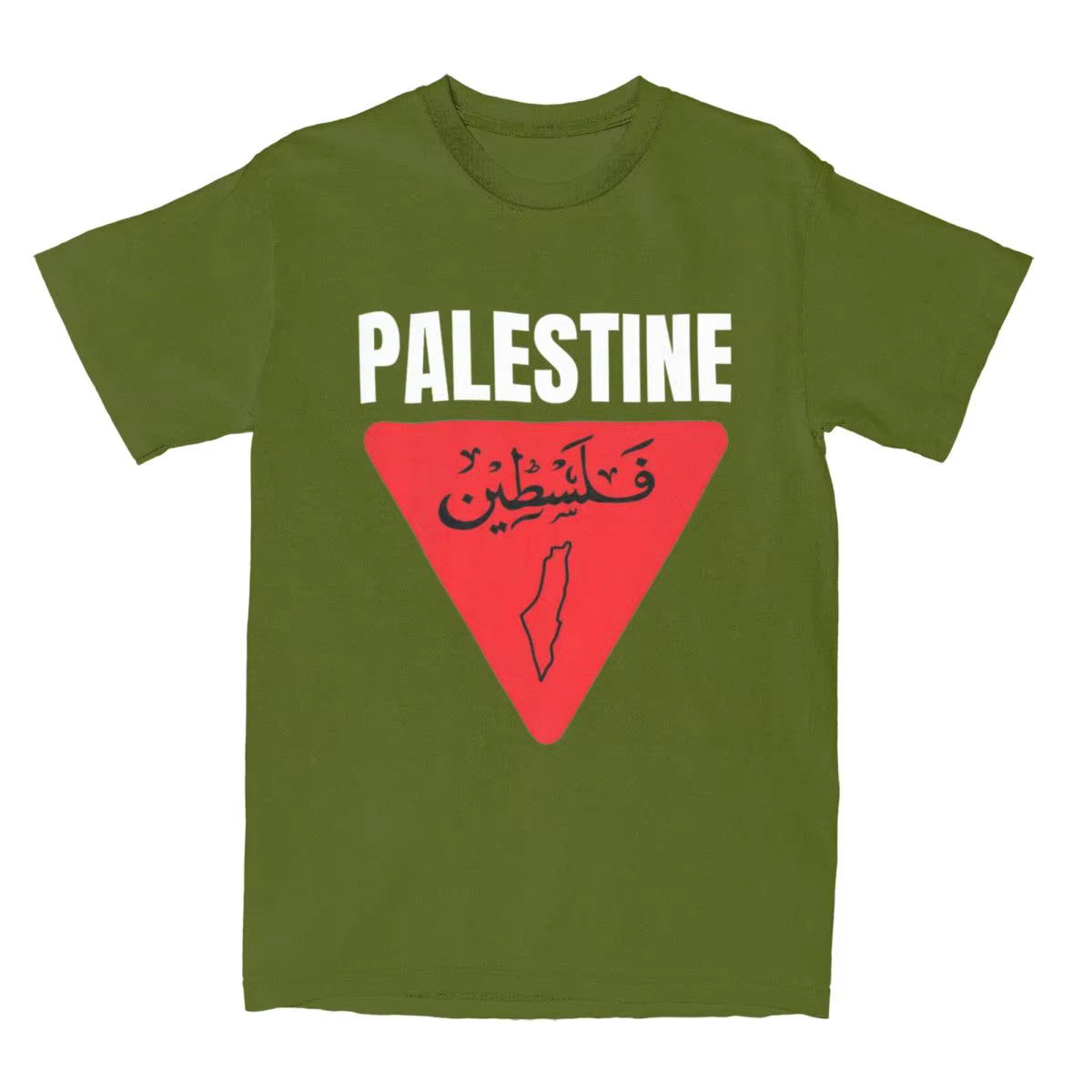 Mens T Shirt Palestine Map T Shirts Fashion Palestinian Flag Summer Tees Vintage Print Cotton Clothing Gift Idea
