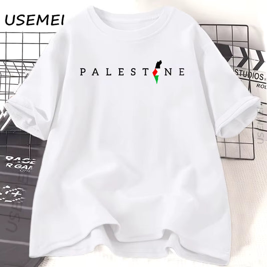 Palestine Flag T-Shirt | Arabic Minimal Design – 100% Cotton Unisex Tee