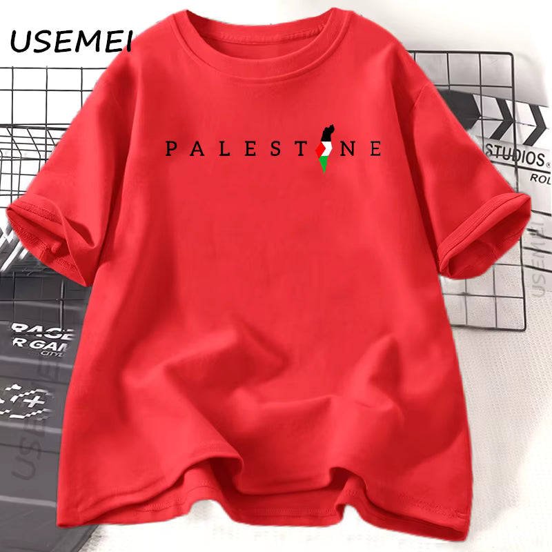 Palestine Flag T-Shirt | Arabic Minimal Design – 100% Cotton Unisex Tee