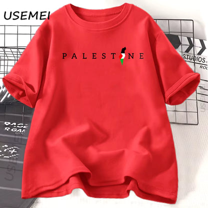 Palestine Flag T-Shirt | Arabic Minimal Design – 100% Cotton Unisex Tee