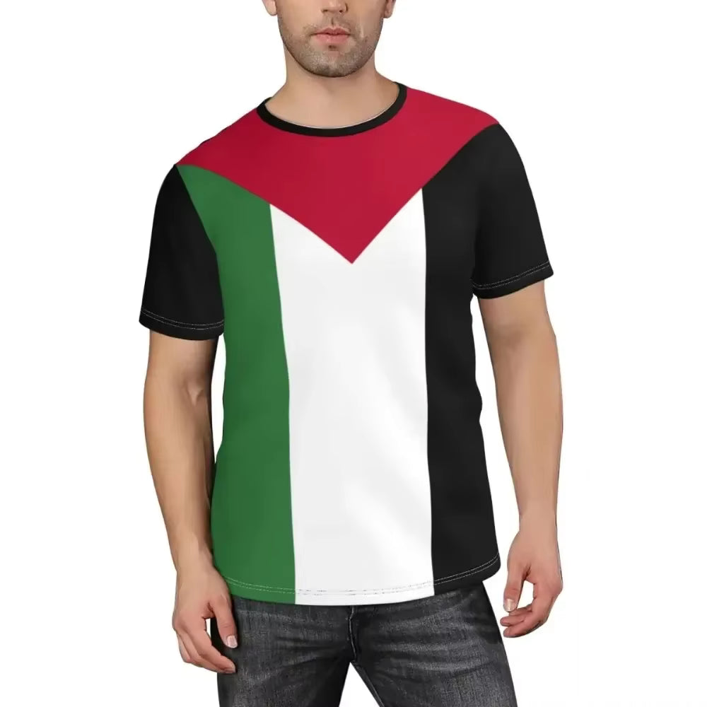 Palestine Flag Printed T Shirts Men Women Summer Casual Short Sleeve Tee Shirt Sports 2024 New In Fashion National Streetwear