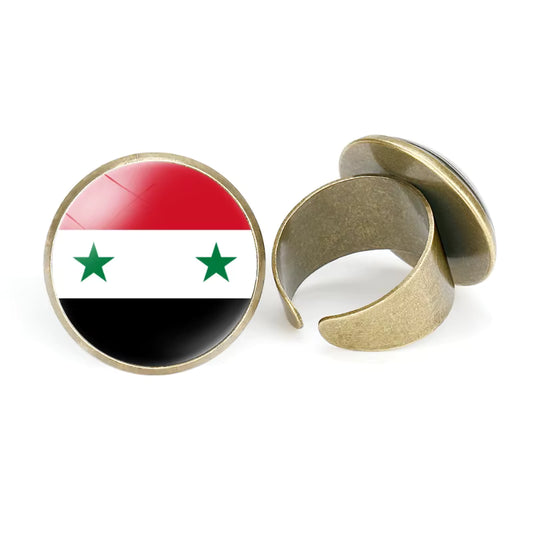 Palestinian Flag Enamel Pin Clothes Gift Lapel Tinplate Flag Pin Palestine Flag Brooch Badge Cartoon Creative Jewelry Wholesale