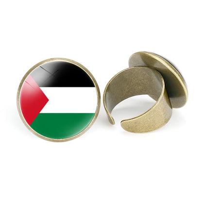 Palestinian Flag Enamel Pin Clothes Gift Lapel Tinplate Flag Pin Palestine Flag Brooch Badge Cartoon Creative Jewelry Wholesale