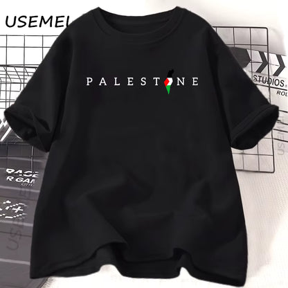 Palestine Flag T-Shirt | Arabic Minimal Design – 100% Cotton Unisex Tee