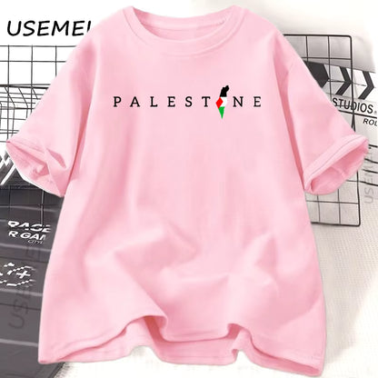 Palestine Flag T-Shirt | Arabic Minimal Design – 100% Cotton Unisex Tee