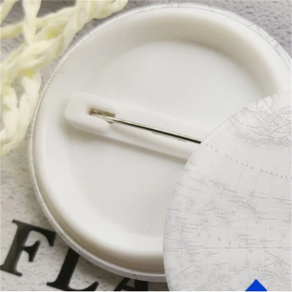 Palestinian Flag Enamel Pin Clothes Gift Lapel Tinplate Flag Pin Palestine Flag Brooch Badge Cartoon Creative Jewelry Wholesale