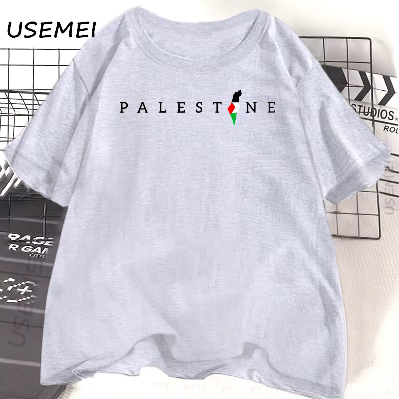 Palestine Flag T-Shirt | Arabic Minimal Design – 100% Cotton Unisex Tee