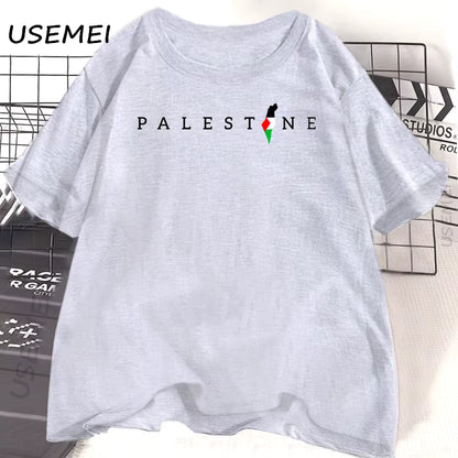 Palestine Flag T-Shirt | Arabic Minimal Design – 100% Cotton Unisex Tee