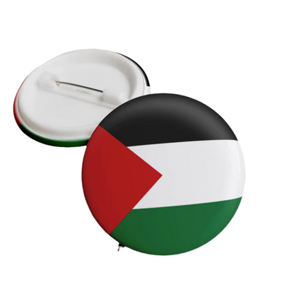 Palestinian Flag Enamel Pin Clothes Gift Lapel Tinplate Flag Pin Palestine Flag Brooch Badge Cartoon Creative Jewelry Wholesale